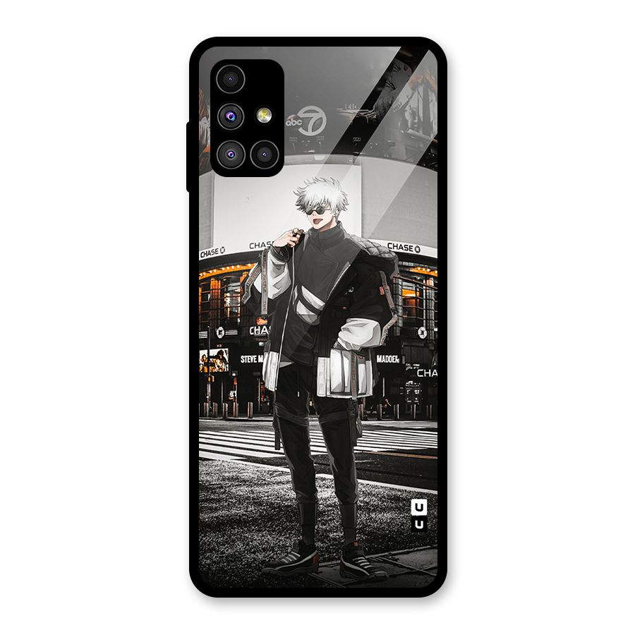 Gojo Shopping Glass Back Case for Galaxy M51