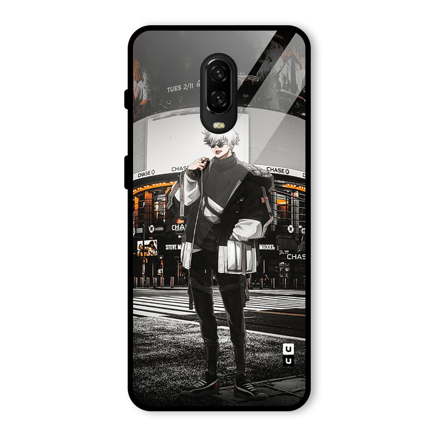 Gojo Shopping Glass Back Case for OnePlus 6T