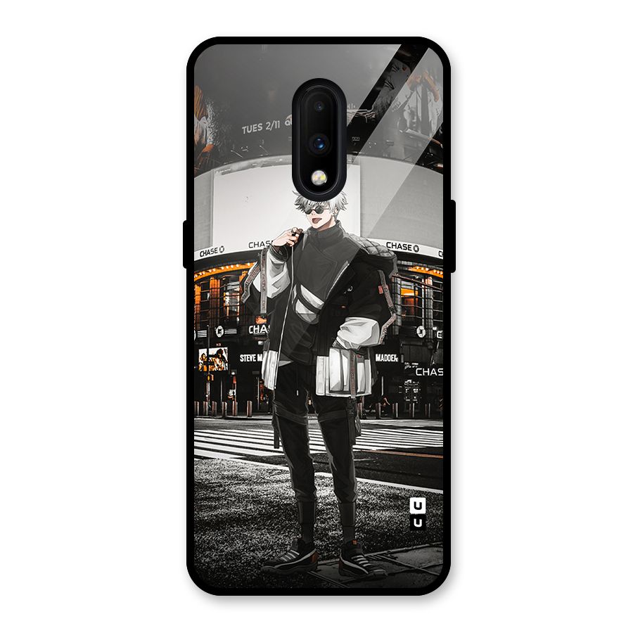 Gojo Shopping Glass Back Case for OnePlus 7