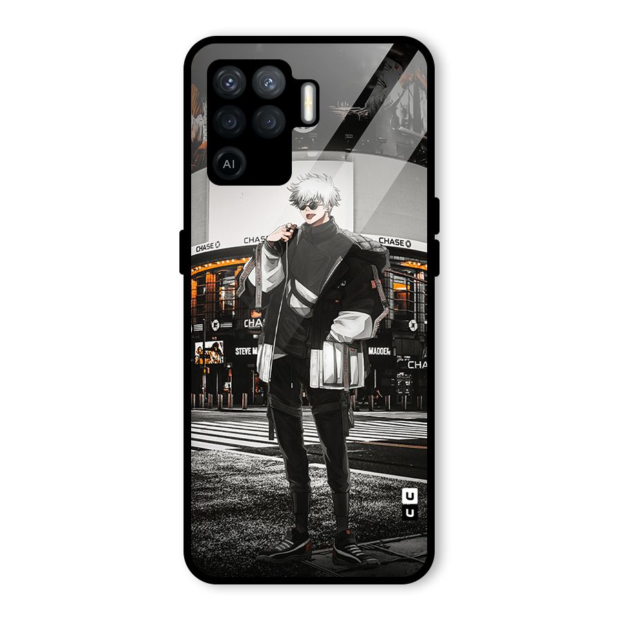 Gojo Shopping Glass Back Case for Oppo F19 Pro