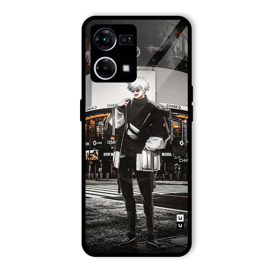 Gojo Shopping Glass Back Case for Oppo F21 Pro 4G