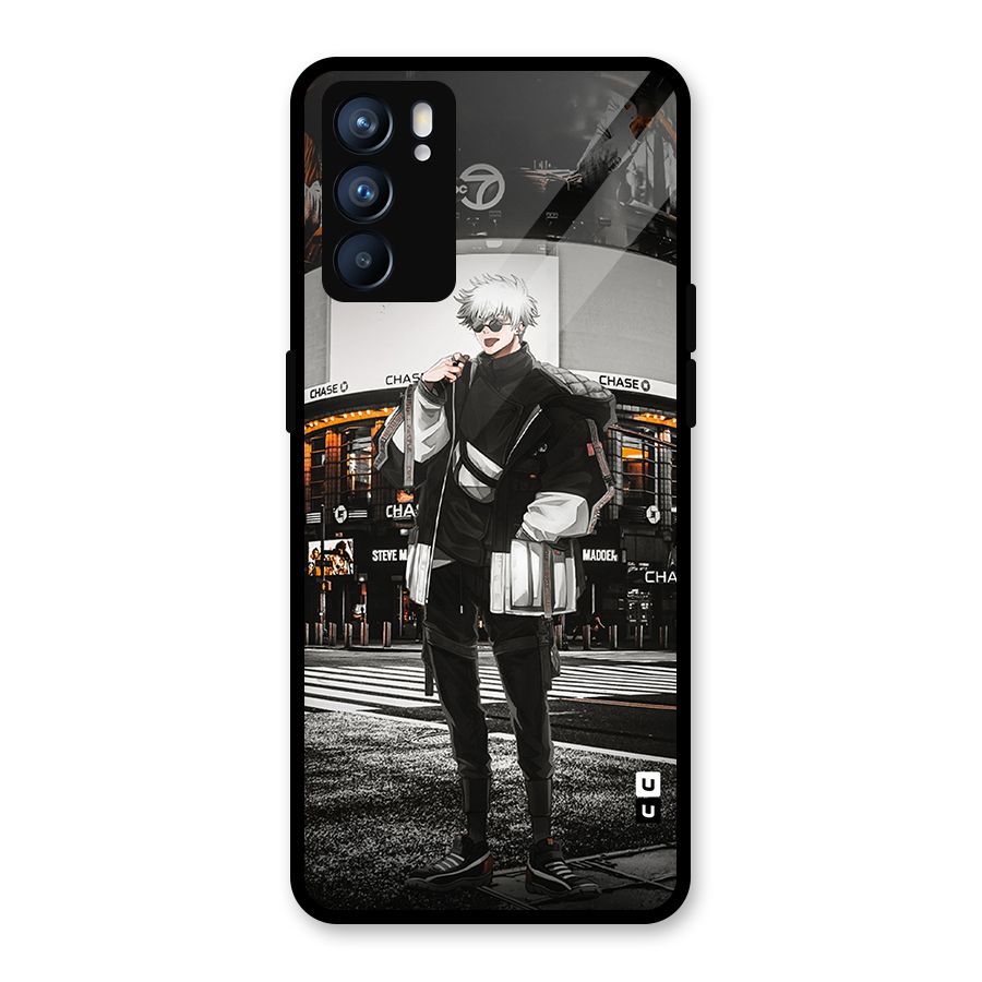 Gojo Shopping Glass Back Case for Oppo Reno6 5G