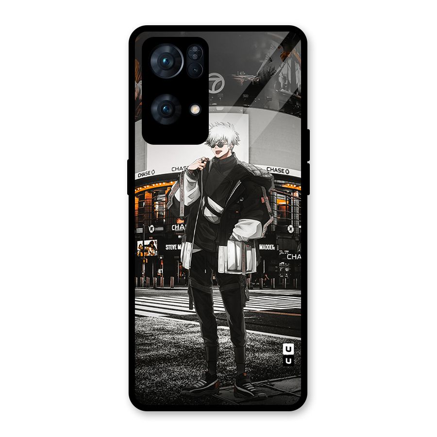 Gojo Shopping Glass Back Case for Oppo Reno7 Pro 5G