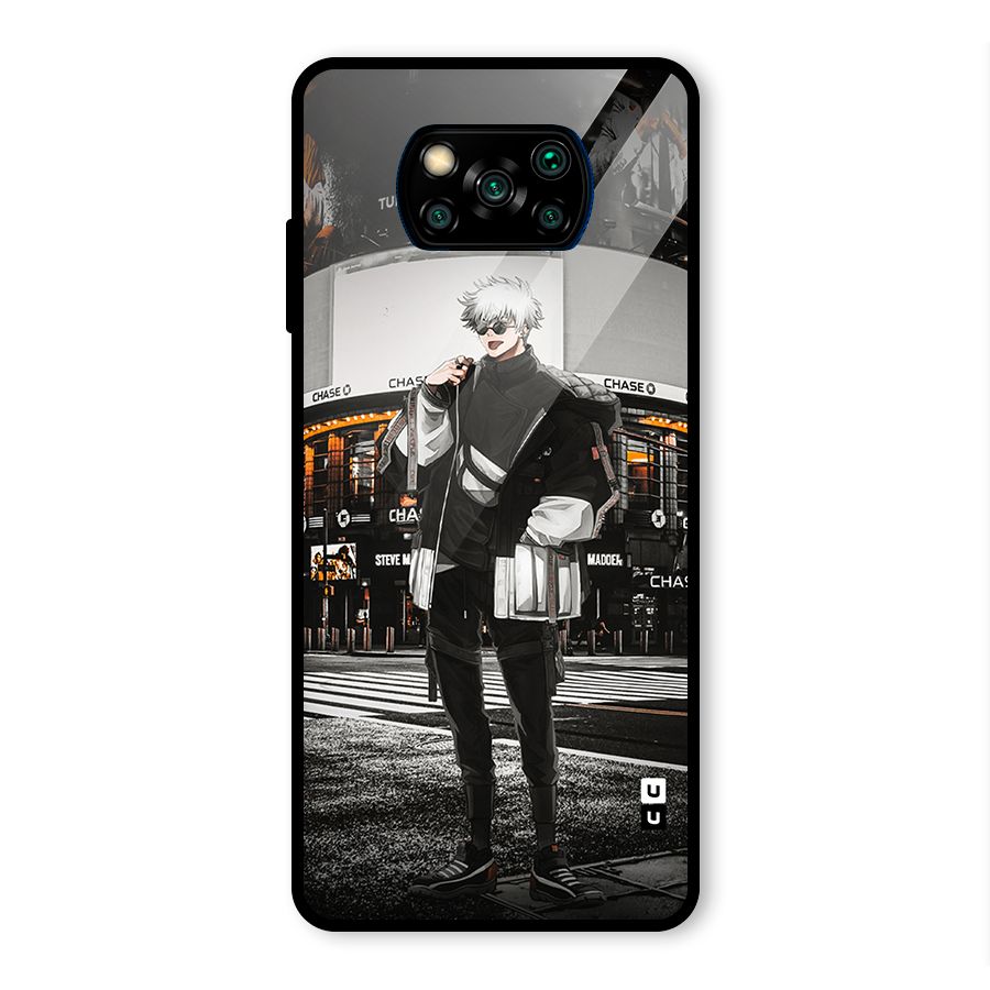 Gojo Shopping Glass Back Case for Poco X3 Pro