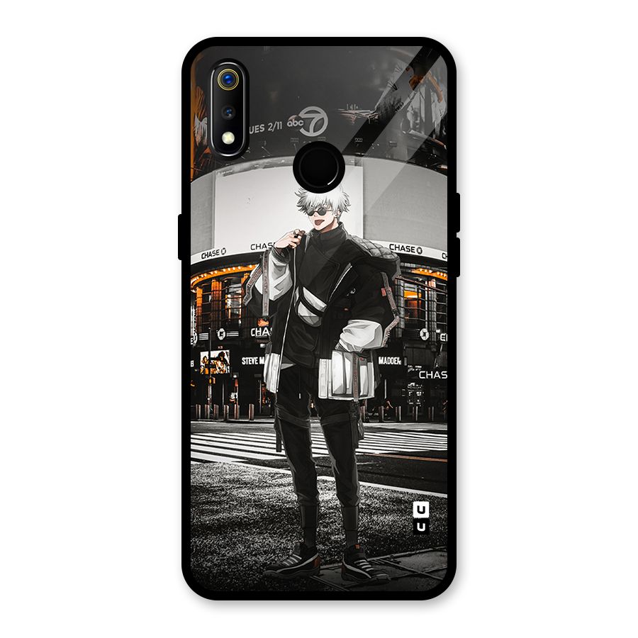 Gojo Shopping Glass Back Case for Realme 3i