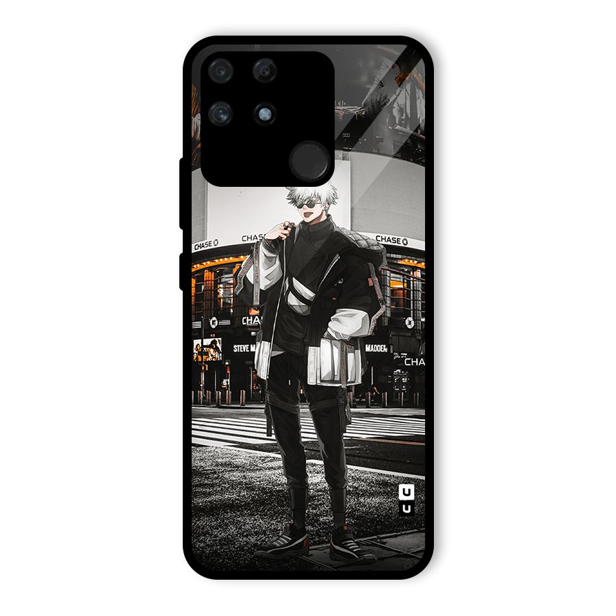 Gojo Shopping Glass Back Case for Realme Narzo 50A