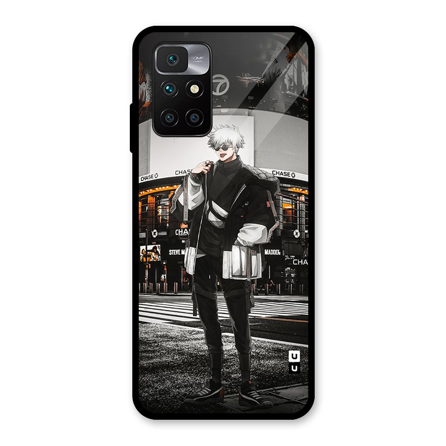 Gojo Shopping Glass Back Case for Redmi 10 Prime