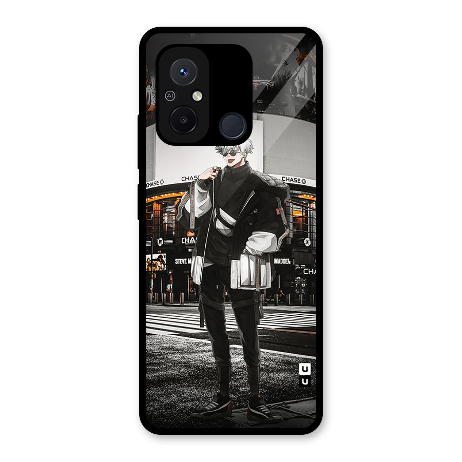 Gojo Shopping Glass Back Case for Redmi 12C
