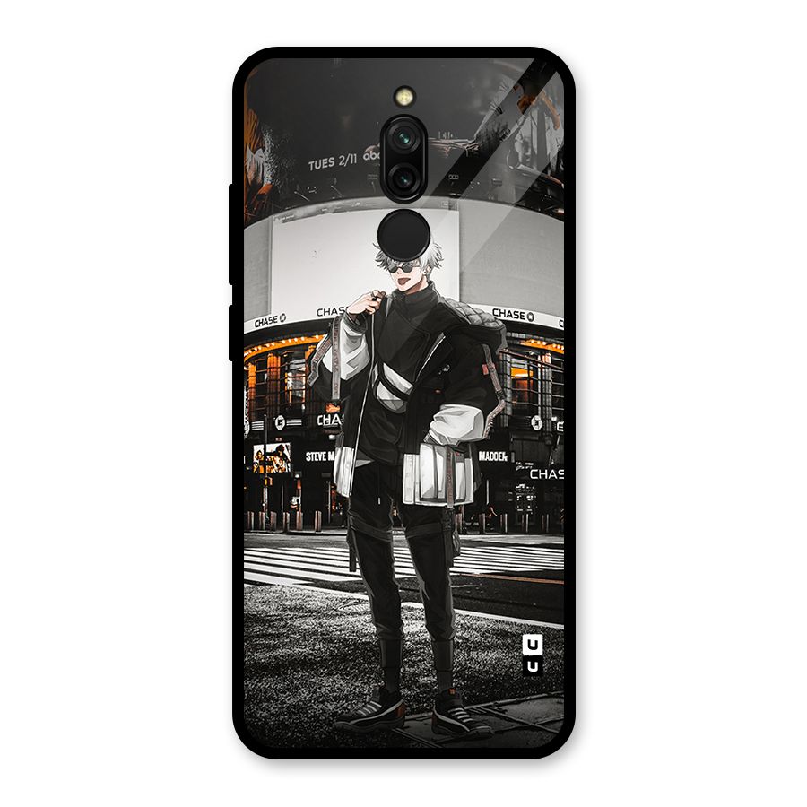 Gojo Shopping Glass Back Case for Redmi 8