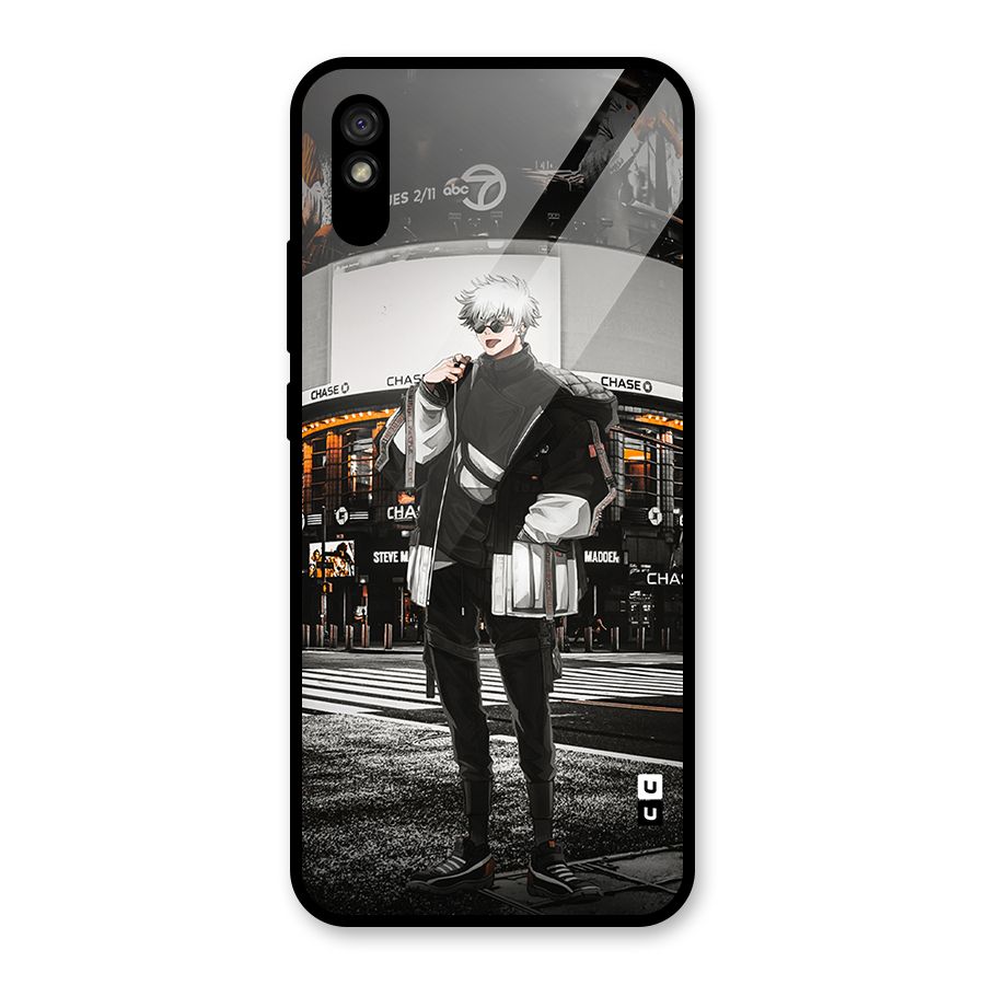Gojo Shopping Glass Back Case for Redmi 9A