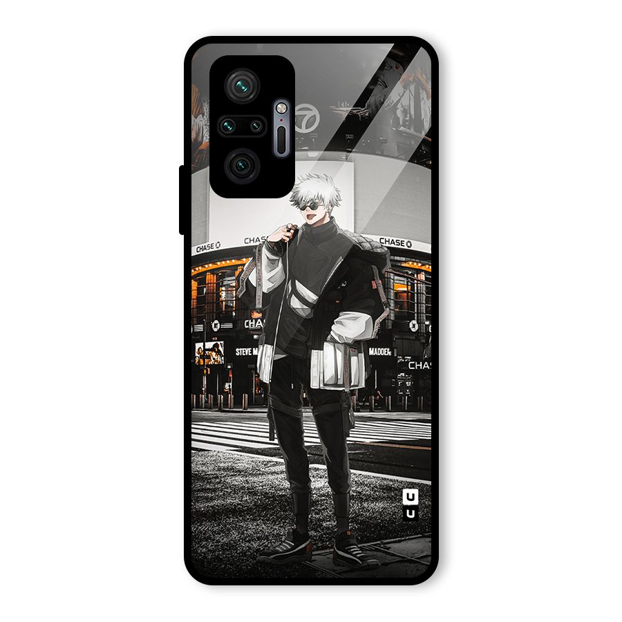 Gojo Shopping Glass Back Case for Redmi Note 10 Pro Max