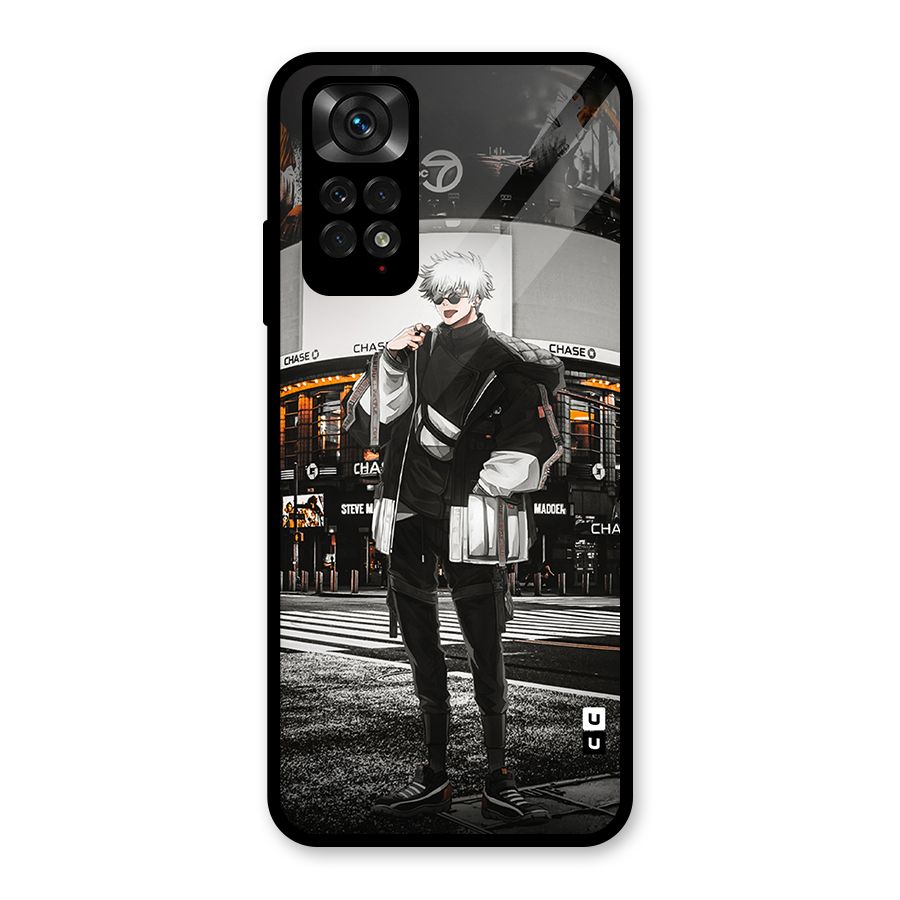 Gojo Shopping Glass Back Case for Redmi Note 11S