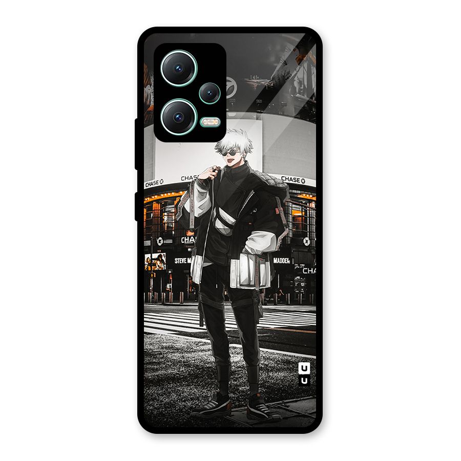 Gojo Shopping Glass Back Case for Redmi Note 12 5G