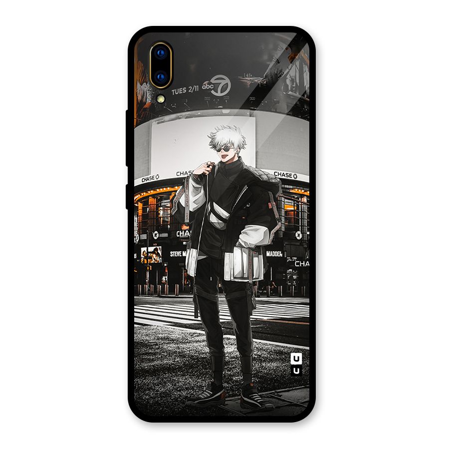 Gojo Shopping Glass Back Case for Vivo V11 Pro