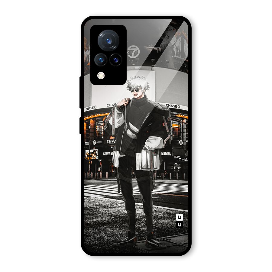 Gojo Shopping Glass Back Case for Vivo V21 5G