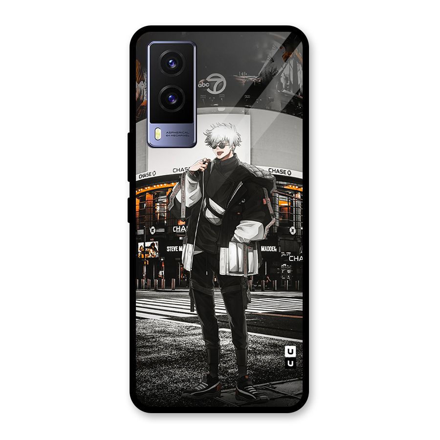 Gojo Shopping Glass Back Case for Vivo V21e 5G