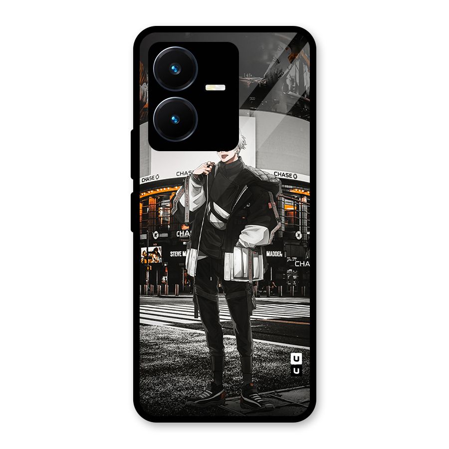 Gojo Shopping Glass Back Case for Vivo Y22s
