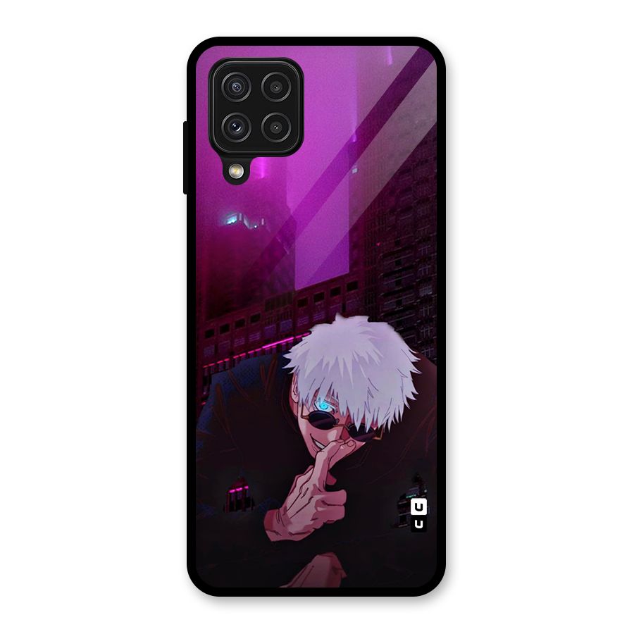 Gojo Sits Glass Back Case for Galaxy A22 4G