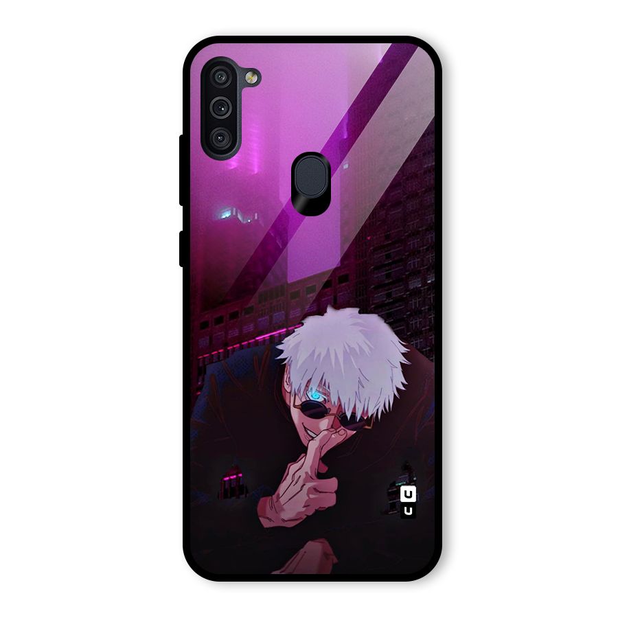 Gojo Sits Glass Back Case for Galaxy M11