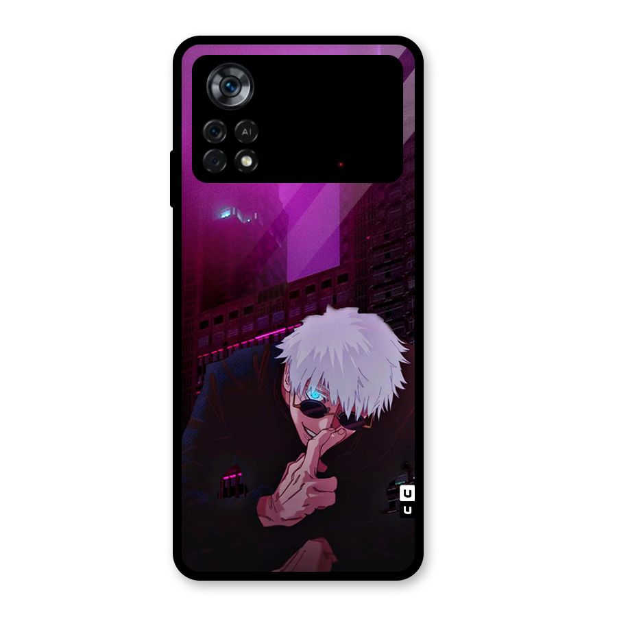 Gojo Sits Glass Back Case for Poco X4 Pro 5G