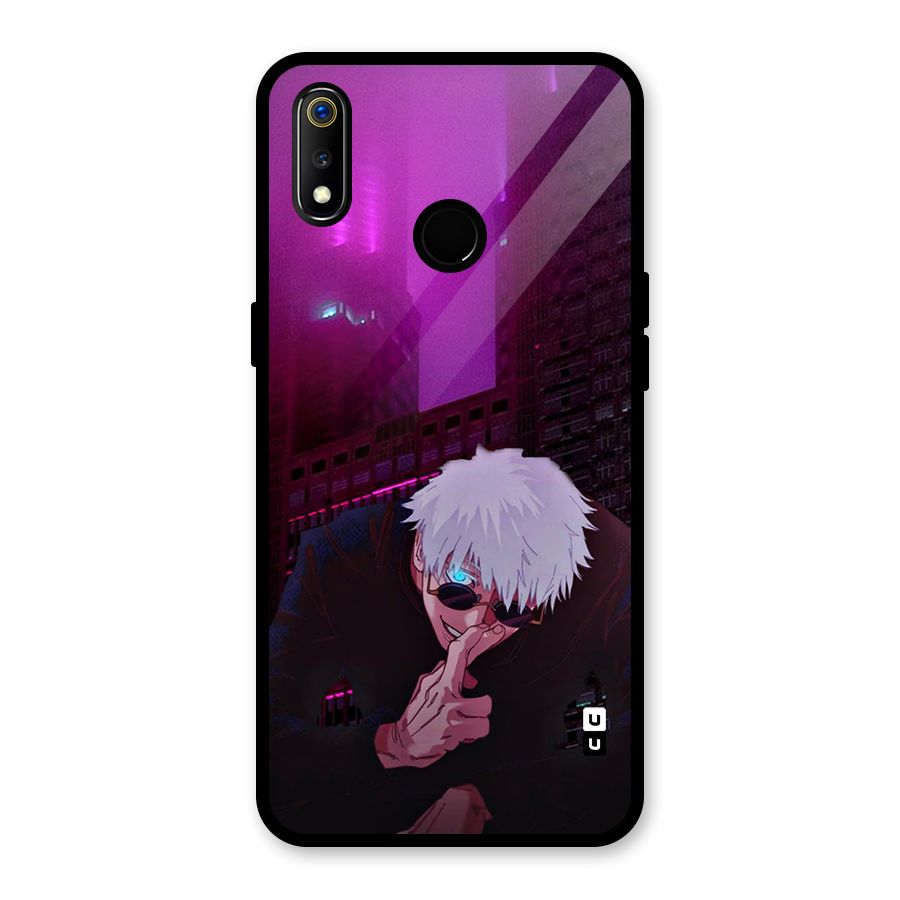 Gojo Sits Glass Back Case for Realme 3i
