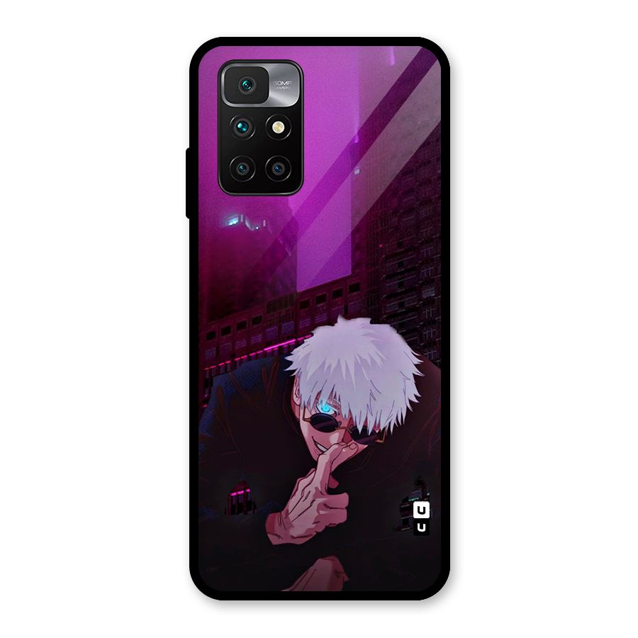 Gojo Sits Glass Back Case for Redmi 10 Prime