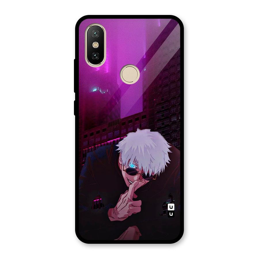 Gojo Sits Glass Back Case for Redmi A2