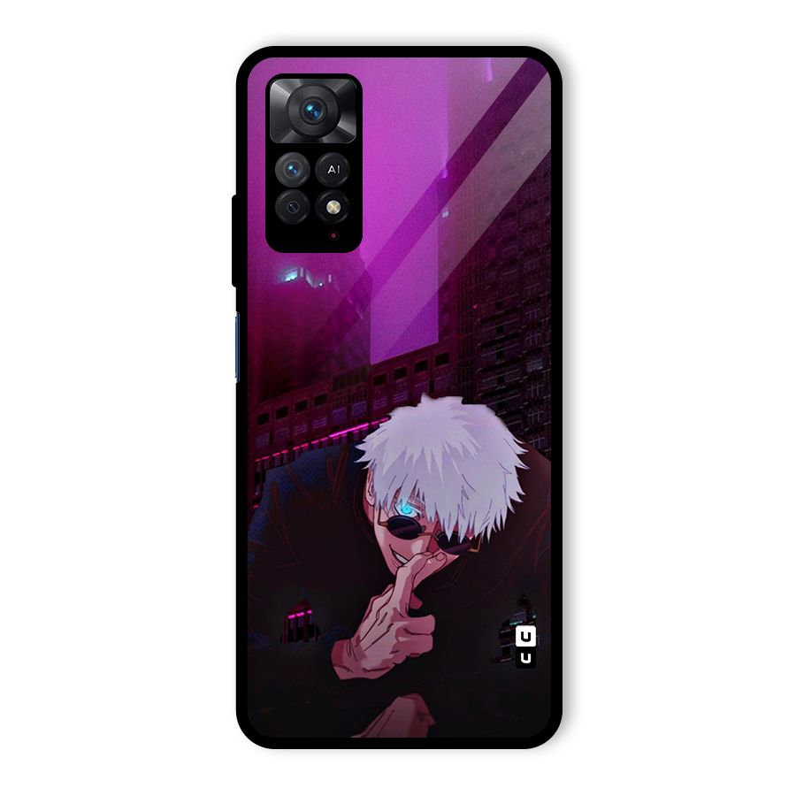 Gojo Sits Glass Back Case for Redmi Note 11 Pro