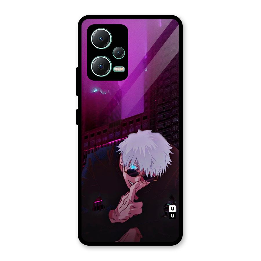 Gojo Sits Glass Back Case for Redmi Note 12 5G