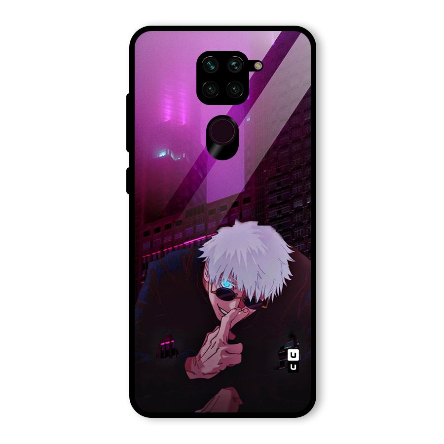 Gojo Sits Glass Back Case for Redmi Note 9