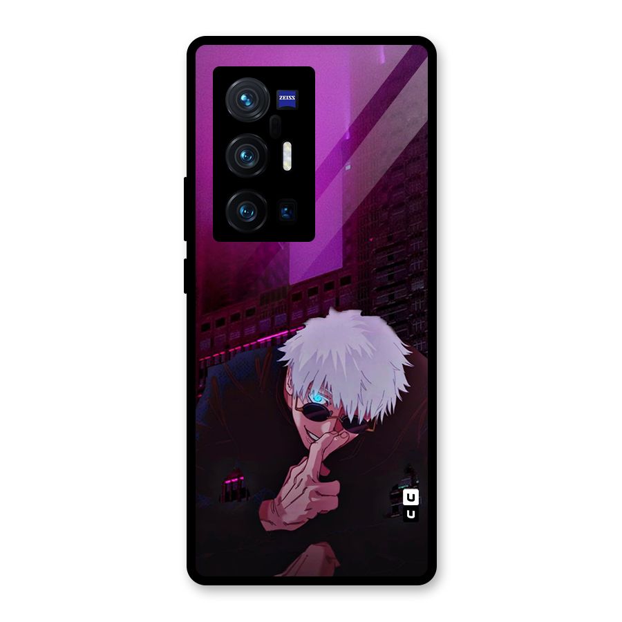 Gojo Sits Glass Back Case for Vivo X70 Pro Plus