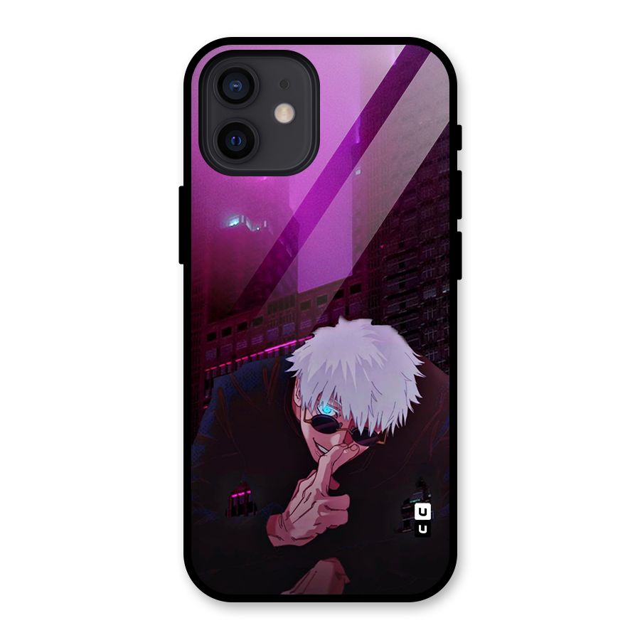 Gojo Sits Glass Back Case for iPhone 12