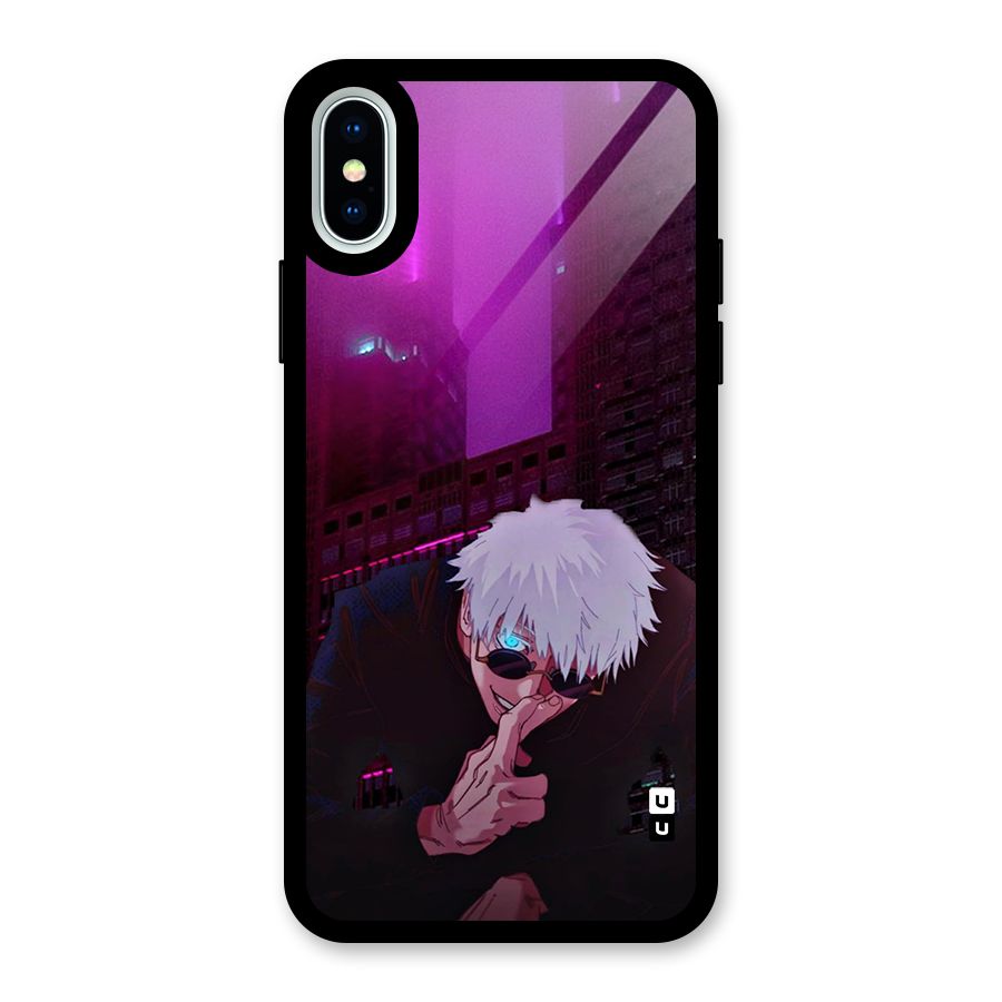 Gojo Sits Glass Back Case for iPhone X