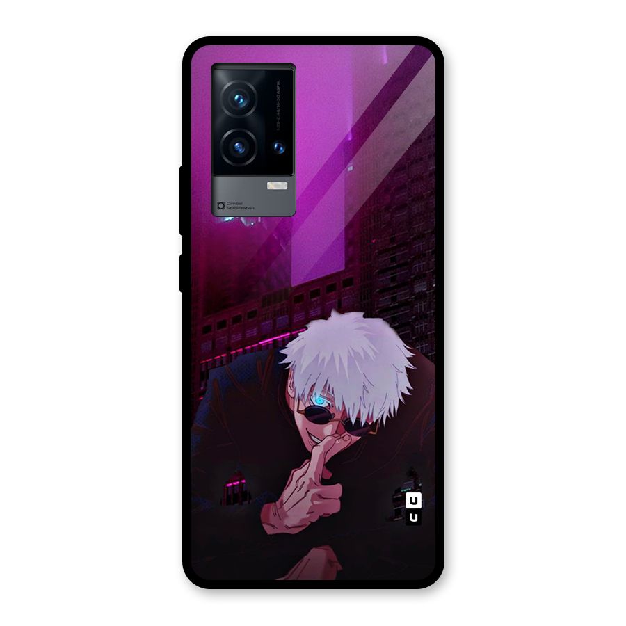 Gojo Sits Glass Back Case for iQOO 9 5G