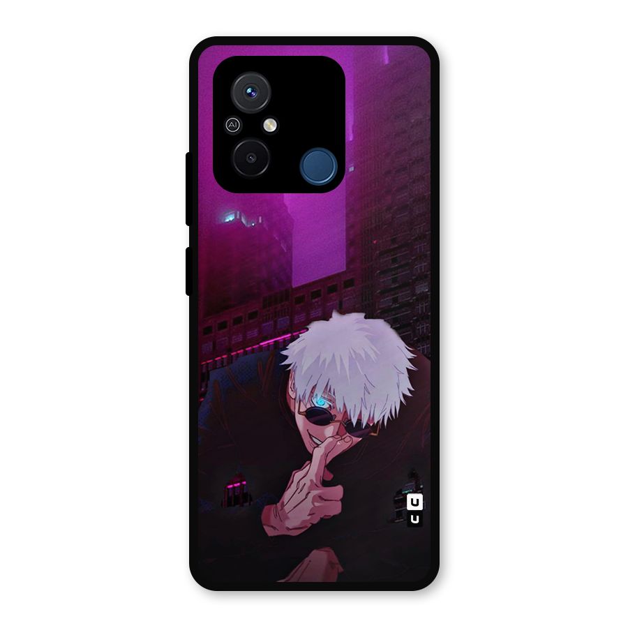 Gojo Sits Metal Back Case for Redmi 12C