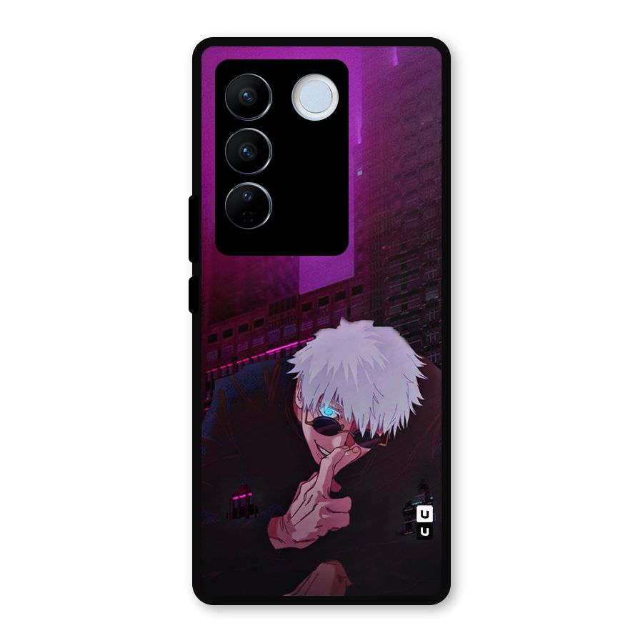 Gojo Sits Metal Back Case for Vivo V27 Pro