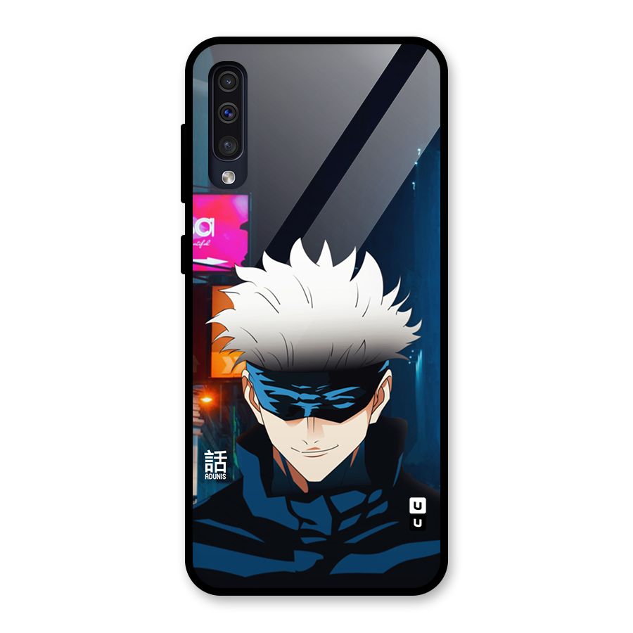 Gojo Smiles Glass Back Case for Galaxy A30s