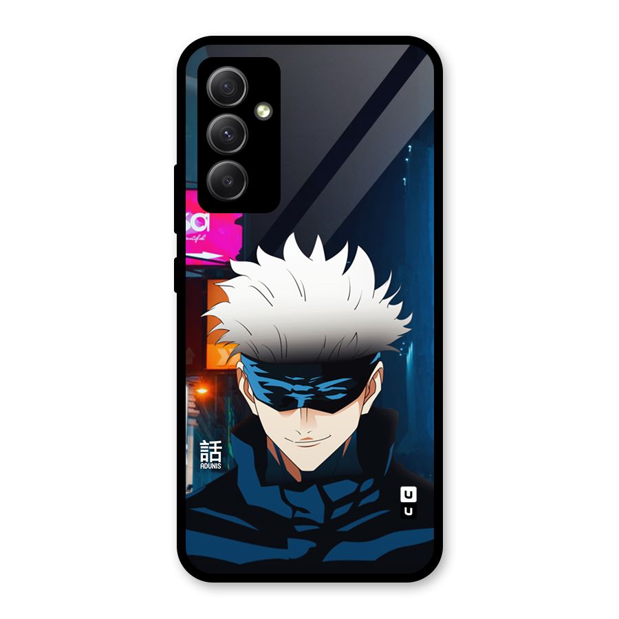 Gojo Smiles Glass Back Case for Galaxy A34