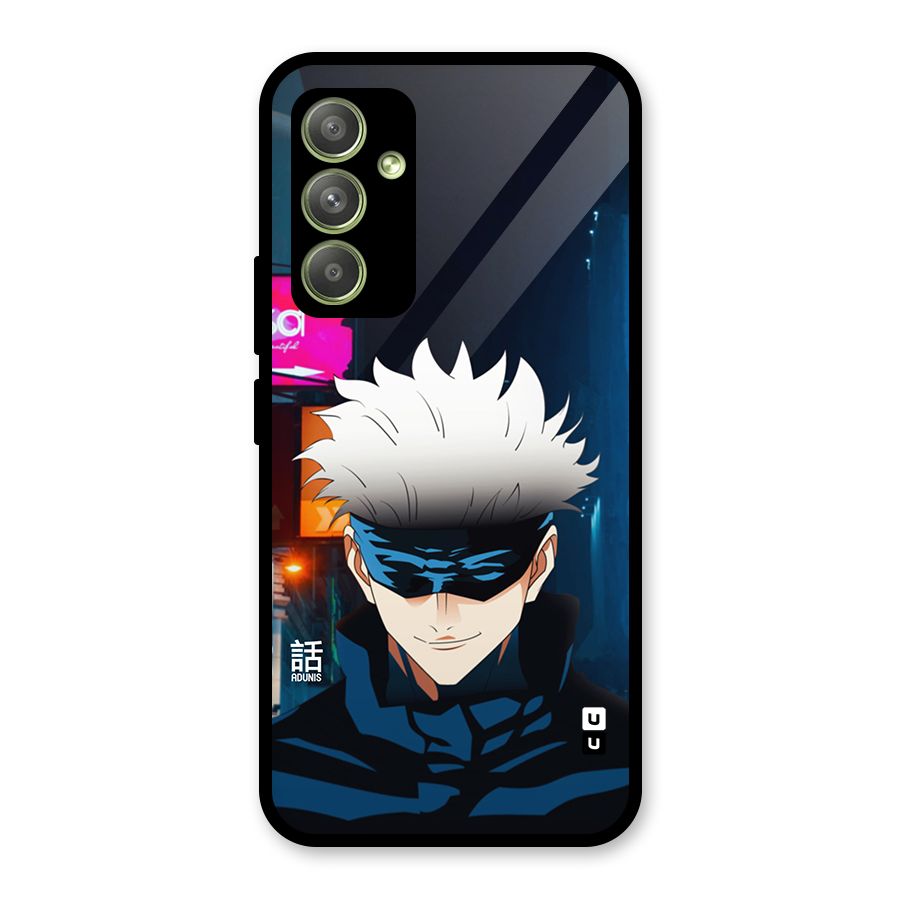 Gojo Smiles Glass Back Case for Galaxy A54