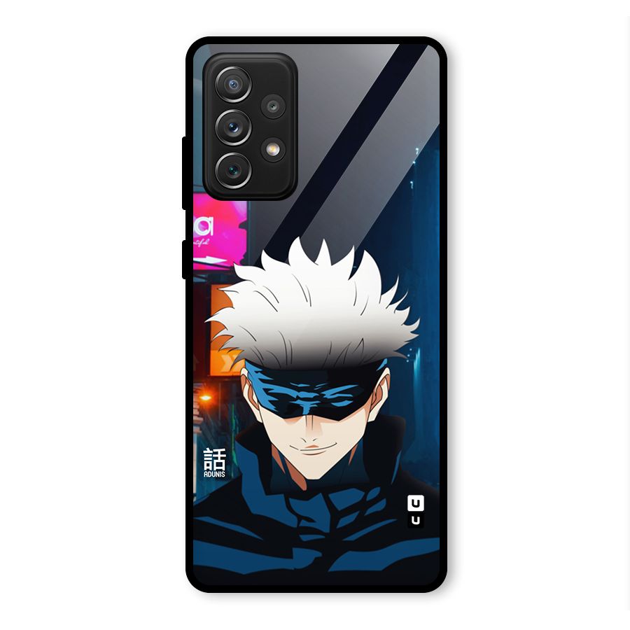 Gojo Smiles Glass Back Case for Galaxy A72