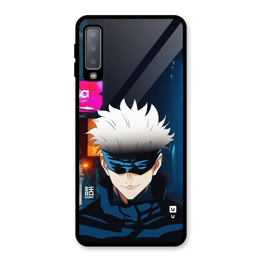 Gojo Smiles Glass Back Case for Galaxy A7 (2018)