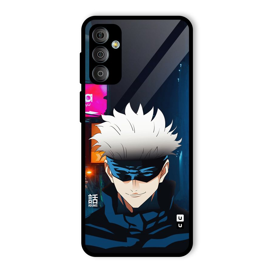 Gojo Smiles Glass Back Case for Galaxy F23