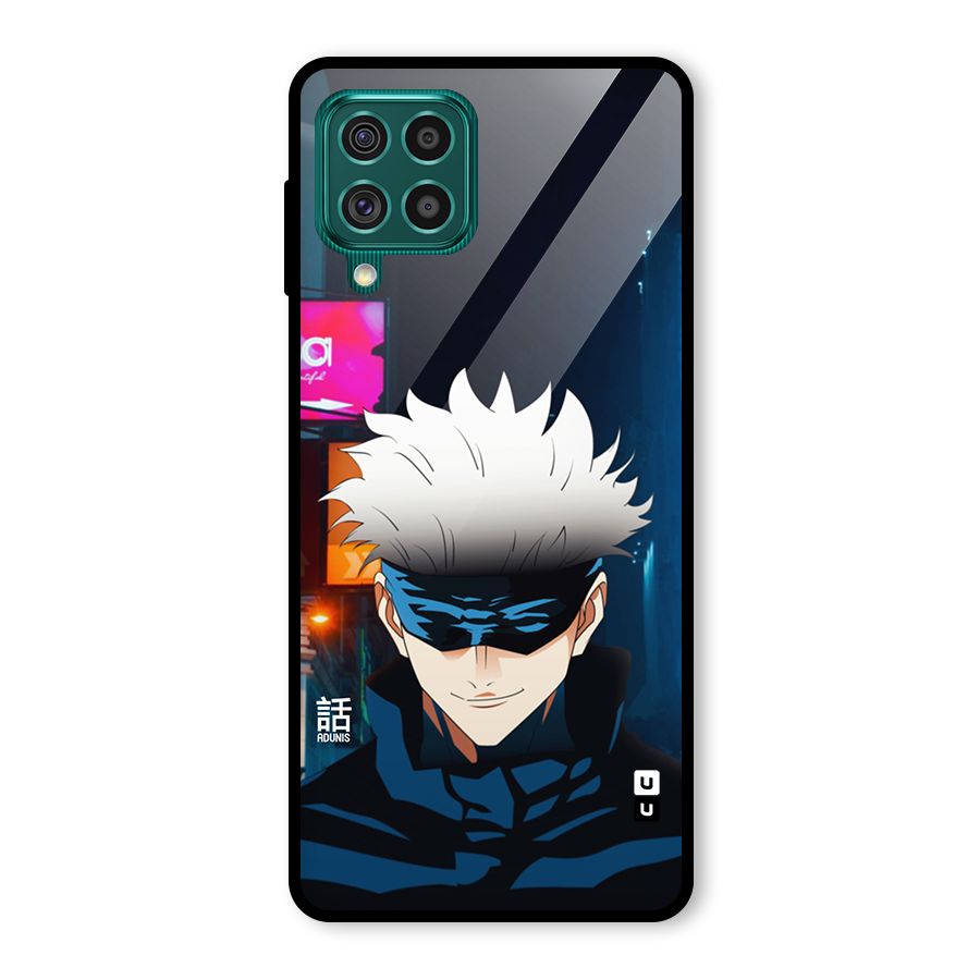Gojo Smiles Glass Back Case for Galaxy F62
