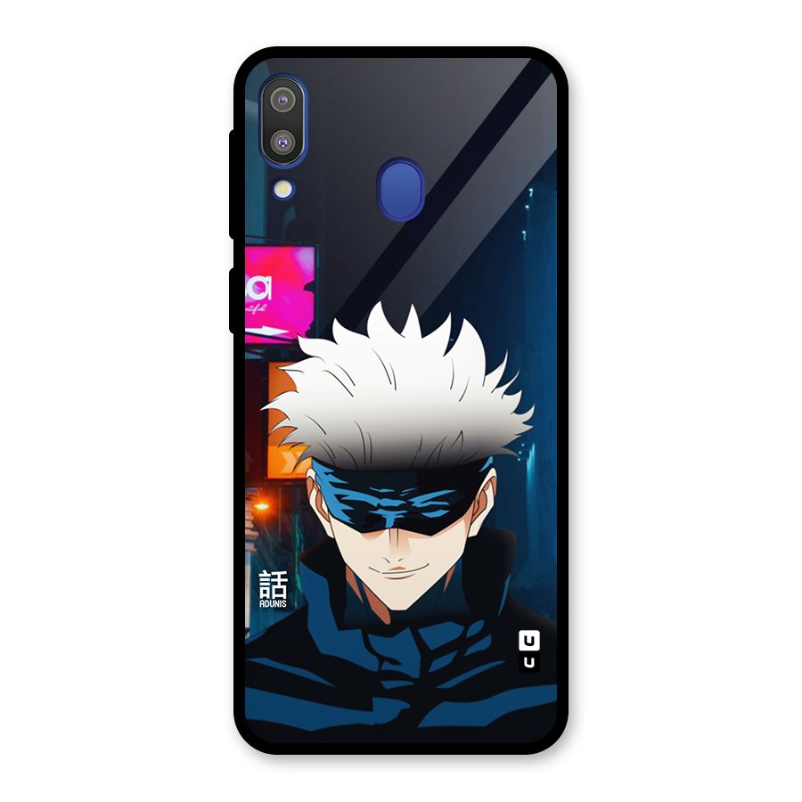 Gojo Smiles Glass Back Case for Galaxy M20