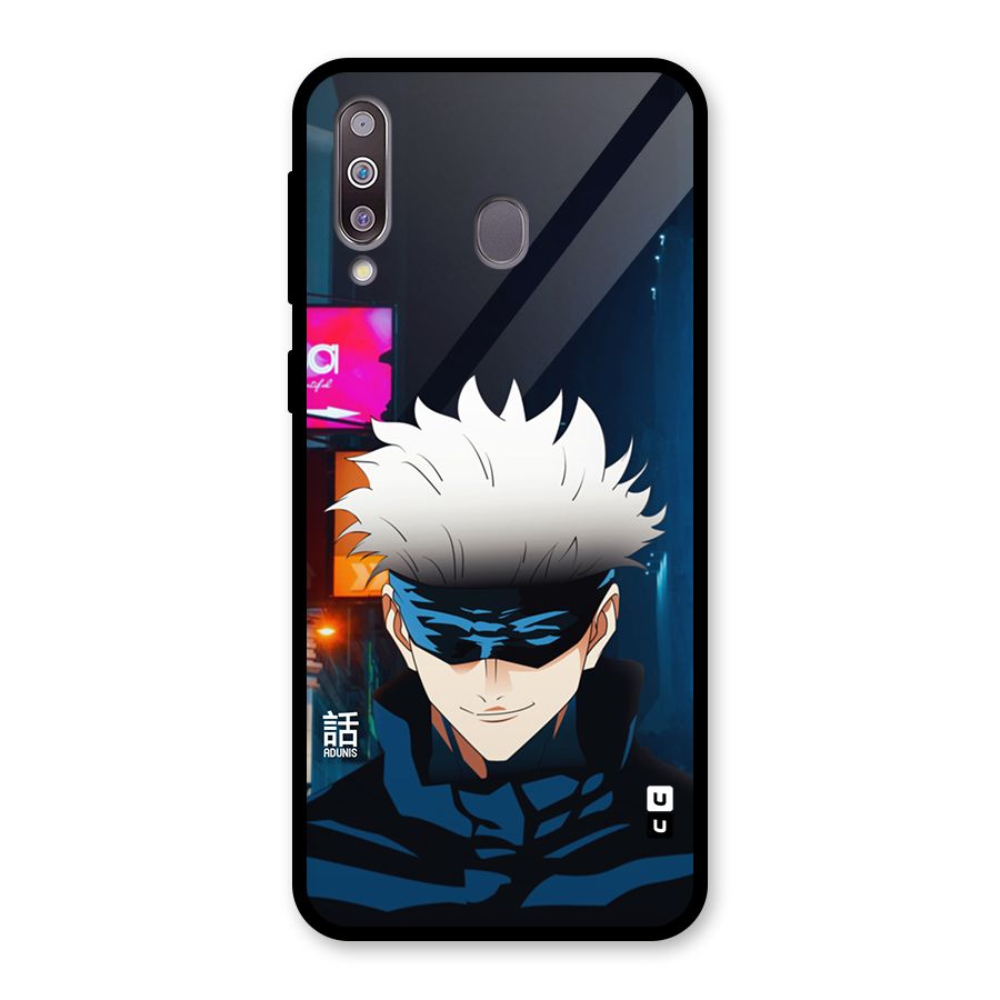 Gojo Smiles Glass Back Case for Galaxy M30