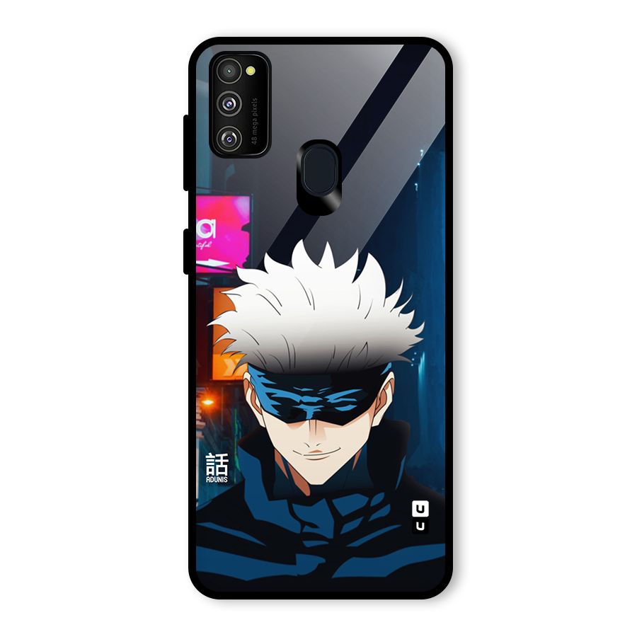 Gojo Smiles Glass Back Case for Galaxy M30s
