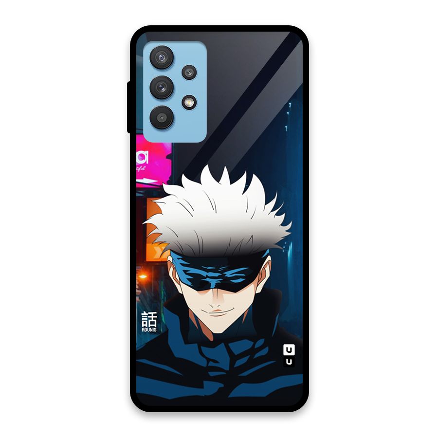 Gojo Smiles Glass Back Case for Galaxy M32 5G