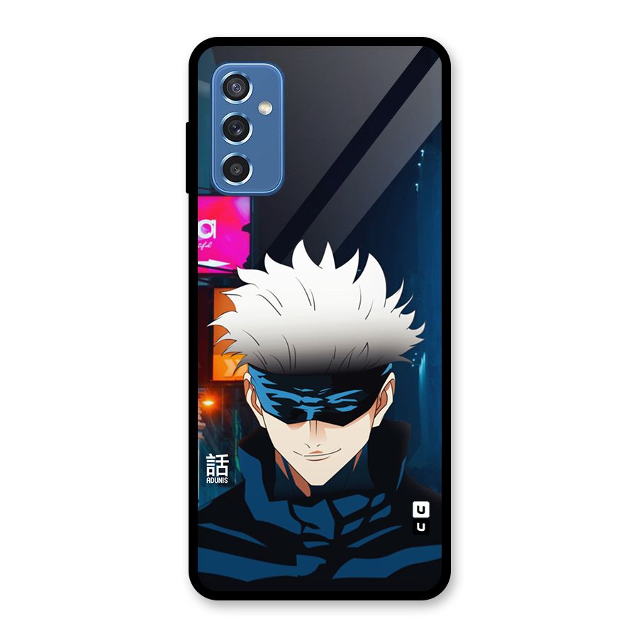 Gojo Smiles Glass Back Case for Galaxy M52 5G