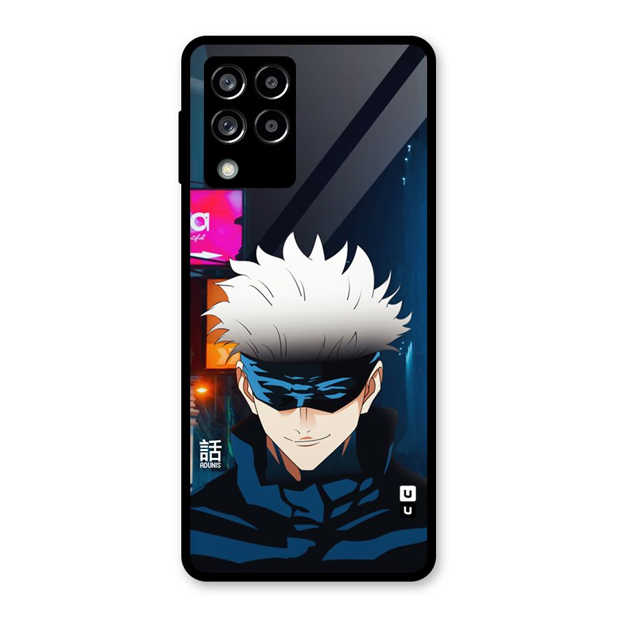 Gojo Smiles Glass Back Case for Galaxy M53 5G