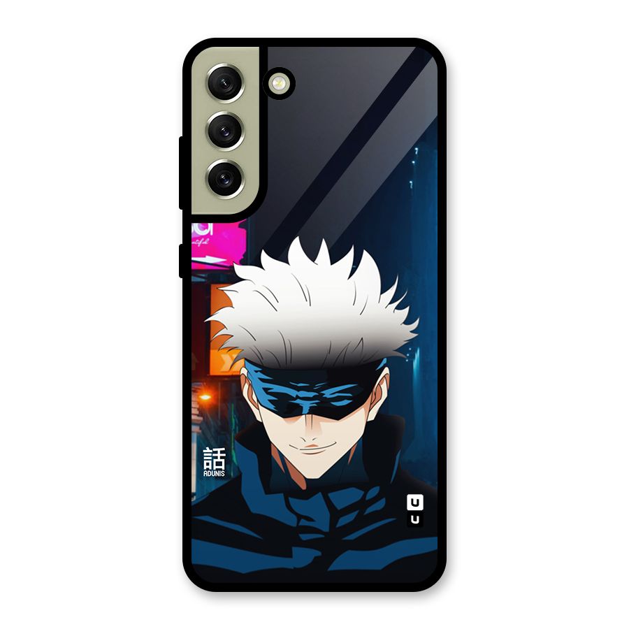 Gojo Smiles Glass Back Case for Galaxy S21 FE 5G